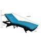 Kinbor Outdoor Patio Adjustable Chaise Lounge Chair All-weather PE Rattan Wicker Chaise Lounge Furniture w/Cushions - Thumbnail 2