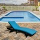 Kinbor Outdoor Patio Adjustable Chaise Lounge Chair All-weather PE Rattan Wicker Chaise Lounge Furniture w/Cushions - Thumbnail 1