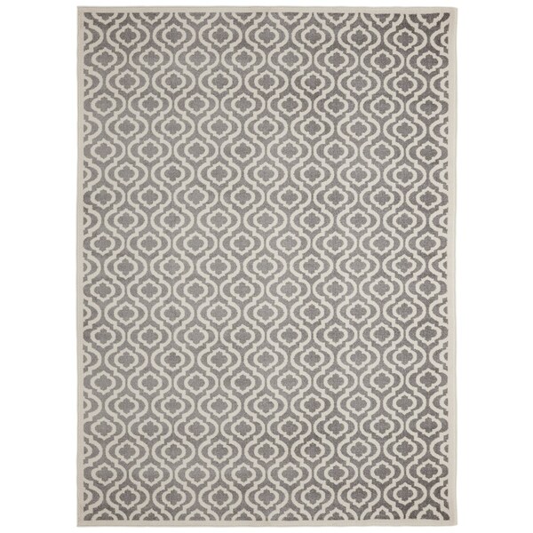 Alpina Collection Moroccan Trellis Area Rug Gray Ivory 2 7 Alpina Collection Moroccan Trellis Area Rug Gray Ivory 2 7 X 9 10 Free Shipping Today 23034000