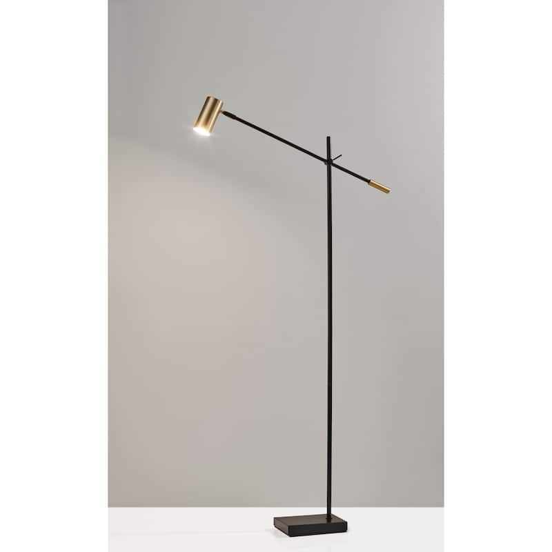 Adesso Collette Adjustable Arm Dimmable LED Floor Lamp