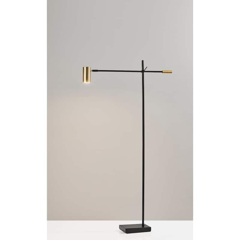 Adesso Collette Adjustable Arm Dimmable LED Floor Lamp