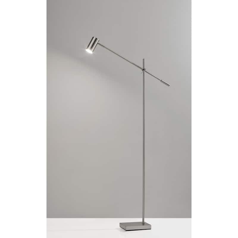 Adesso Collette Adjustable Arm Dimmable LED Floor Lamp
