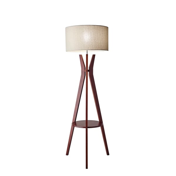 tripod walnut floor lamp