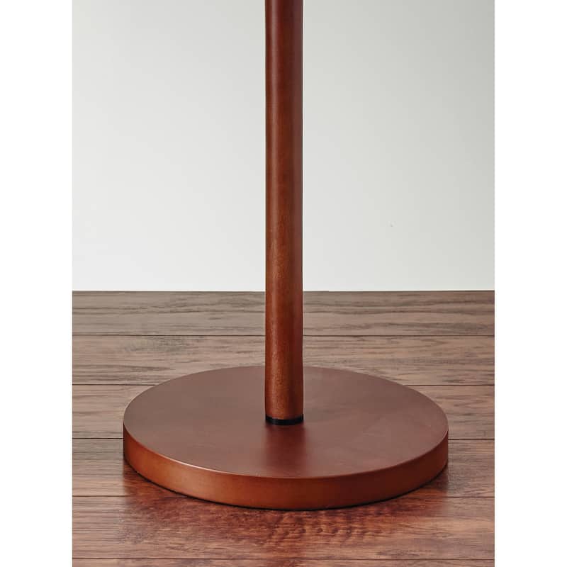Adesso Hamptons Walnut Floor Lamp
