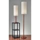 preview thumbnail 3 of 1, Adesso Hamptons Walnut Floor Lamp