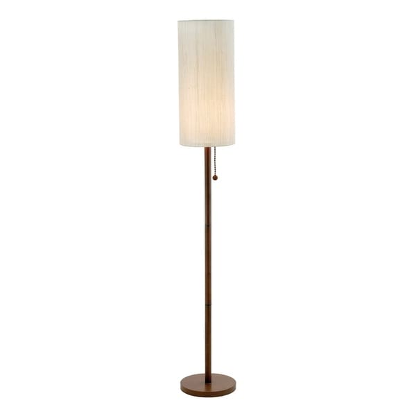 Adesso Hamptons Walnut Floor Lamp 