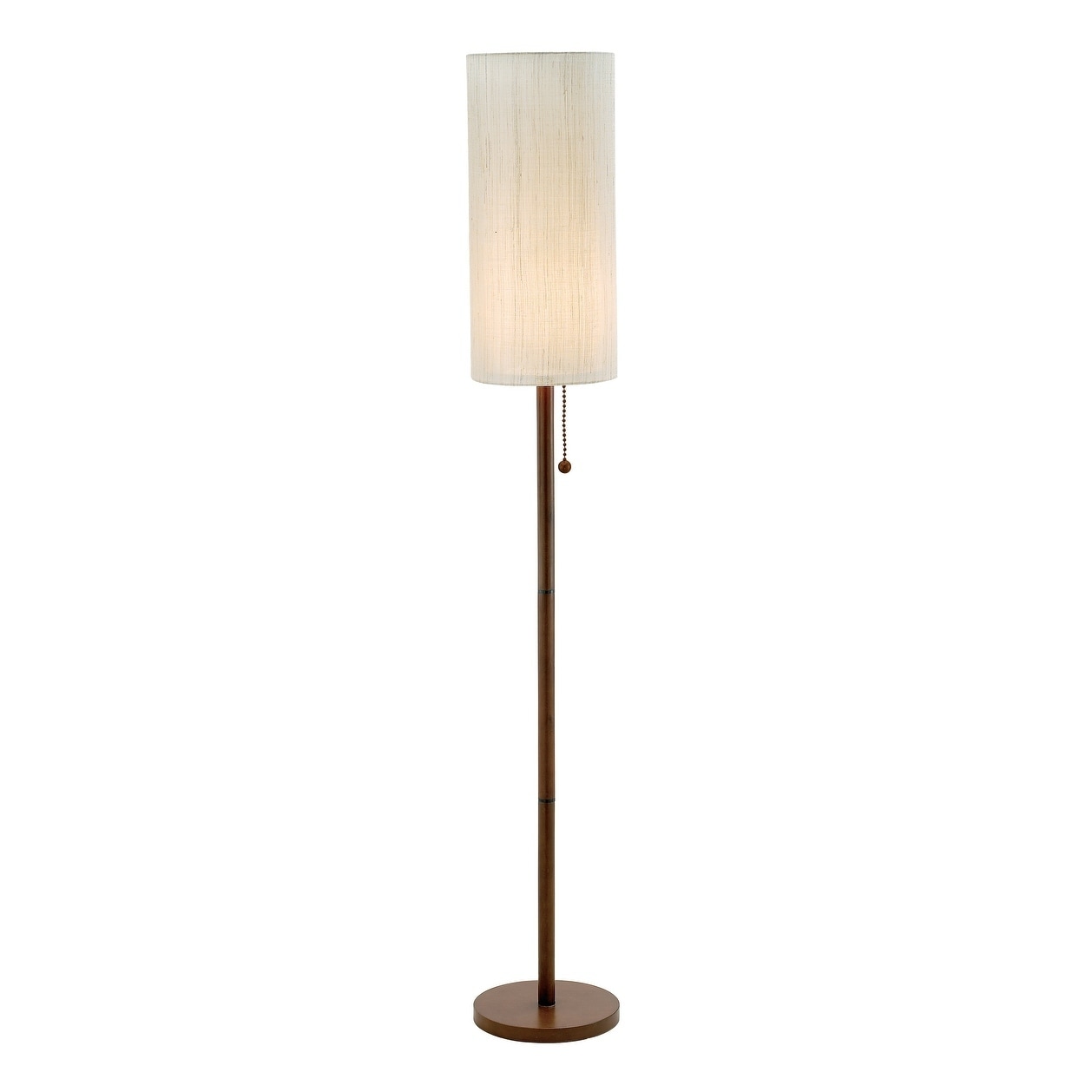 Adesso Hamptons Walnut Floor Lamp