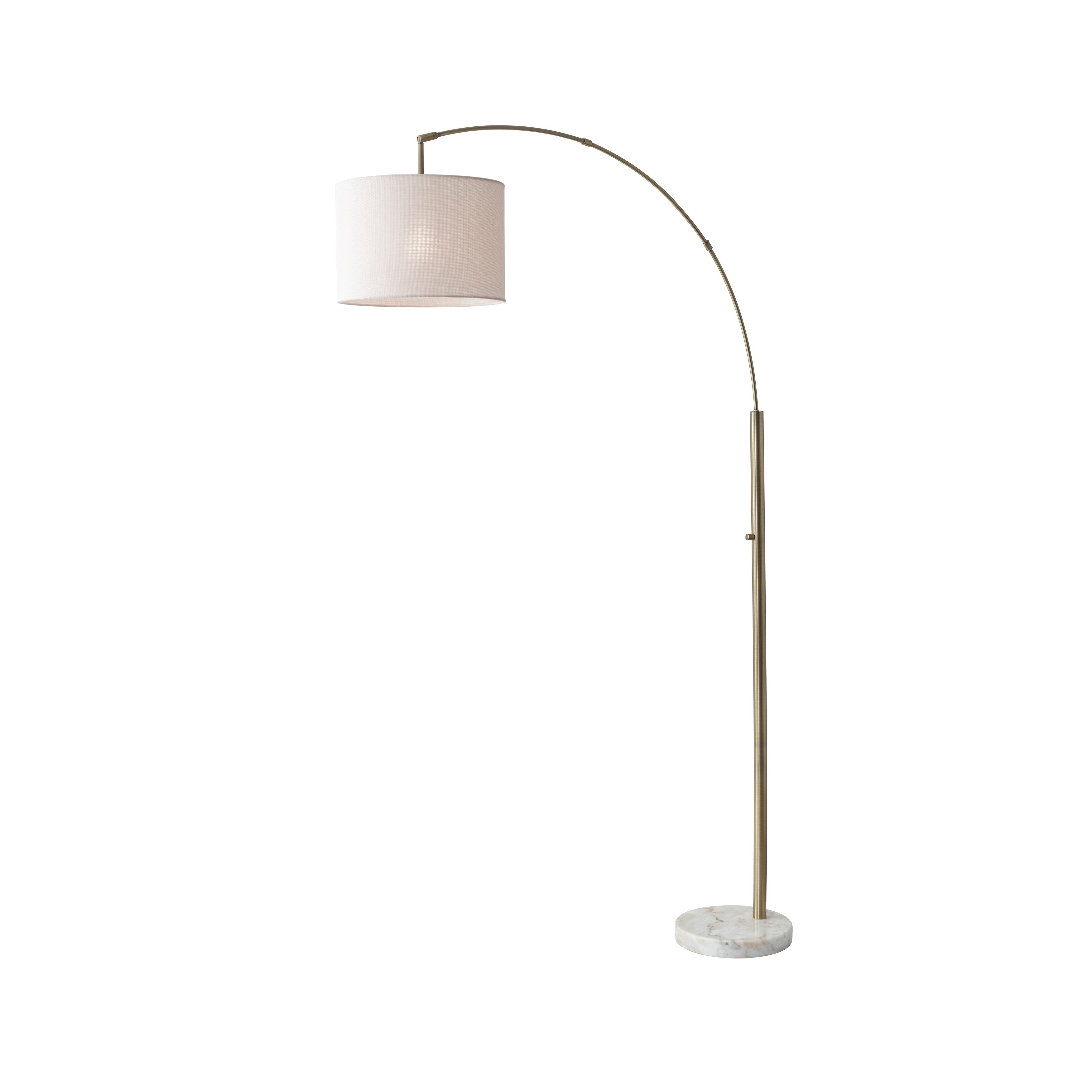 adesso bowery arc floor lamp