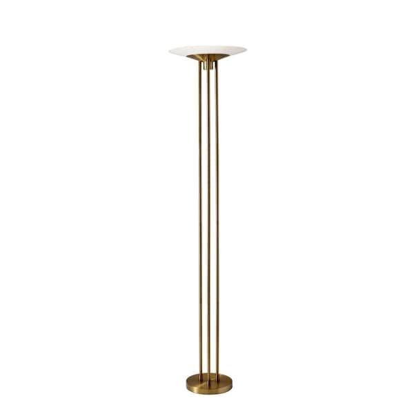 antique brass torchiere