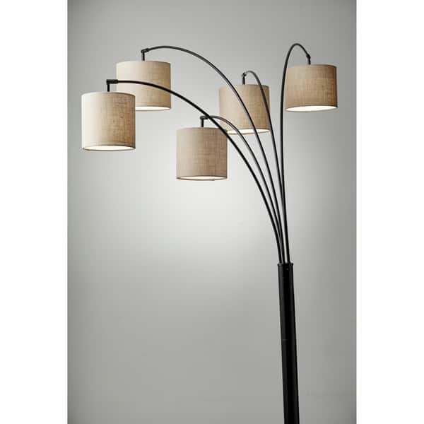 Shop Adesso Trinity 5 Arm Arc Lamp On Sale Free Shipping