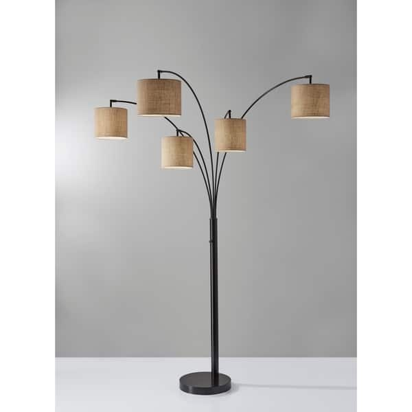 Shop Adesso Trinity 5 Arm Arc Lamp On Sale Free Shipping