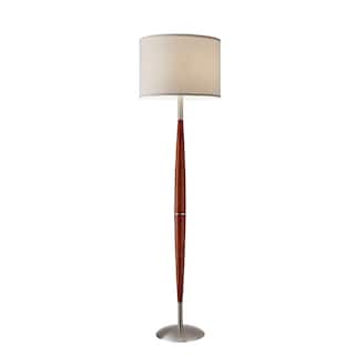 Adesso Hudson Dark Maple Floor Lamp