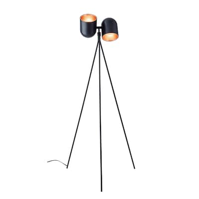 Adesso Simon Matte Black Floor Lamp