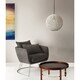 preview thumbnail 11 of 9, Adesso Stanley Soft Textured Fabric Arm Chair