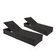 Kinbor Outdoor Adjustable Chaise Lounge Chair PE Rattan Wicker Chaise Pool Chairs w/Cushions - Thumbnail 8