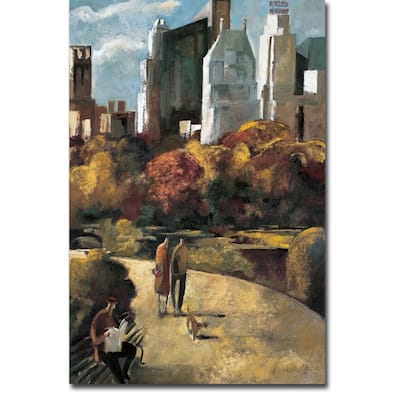 Central Park by Didier Lourenco Gallery Wrapped Canvas Giclee Art