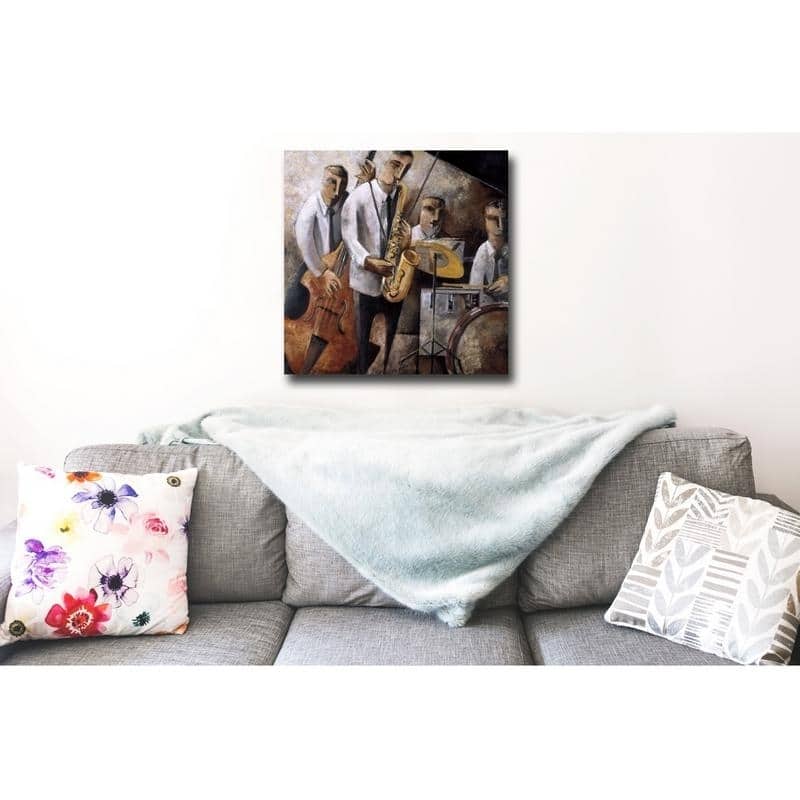 Jazz en Vivo (Live Jazz) by Didier Lourenco Gallery Wrapped Canvas Giclee Art