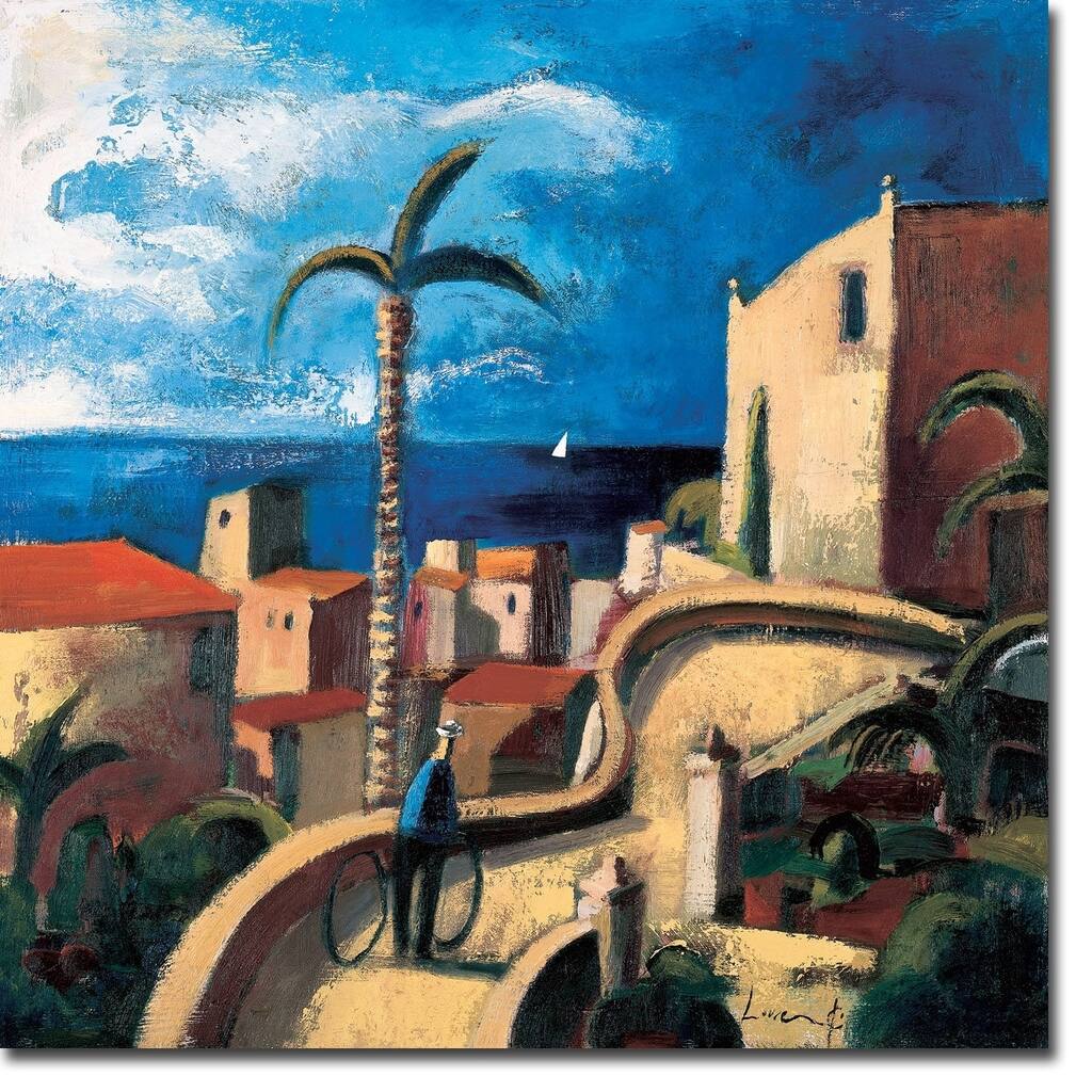 Casa con Jardin (House with Garden) by Didier Lourenco Gallery Wrapped Canvas Giclee Art