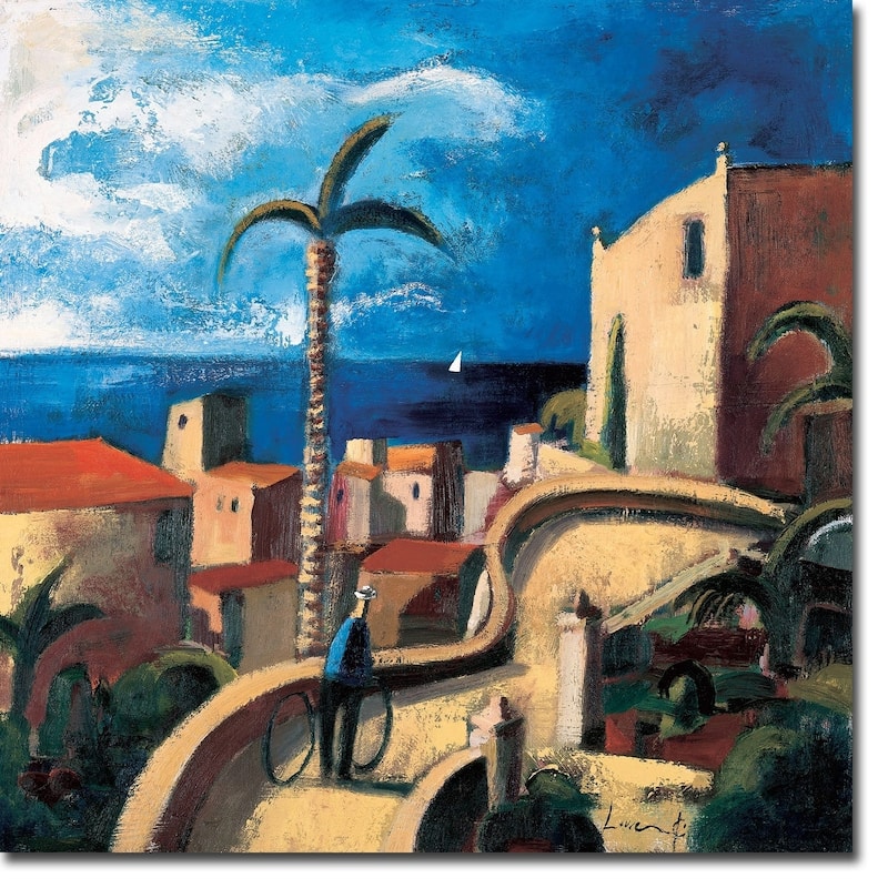 Casa con Jardin (House with Garden) by Didier Lourenco Gallery Wrapped Canvas Giclee Art