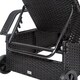 Kinbor Outdoor Wicker Chaise Lounge Chair All-weather PE Rattan Adjustable Chaise Lounge Recliner w/Cushions - Thumbnail 14