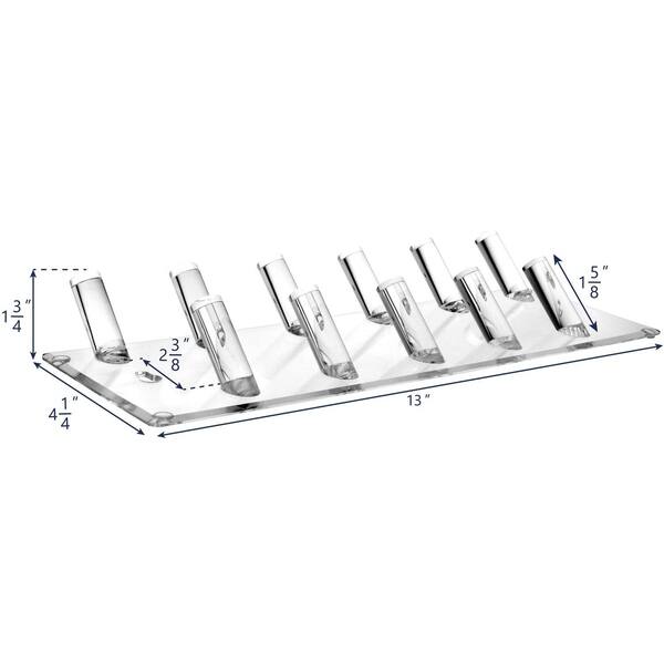 Multipurpose Acrylic Rack for Wall and Tabletop Display Stand Organizer ...