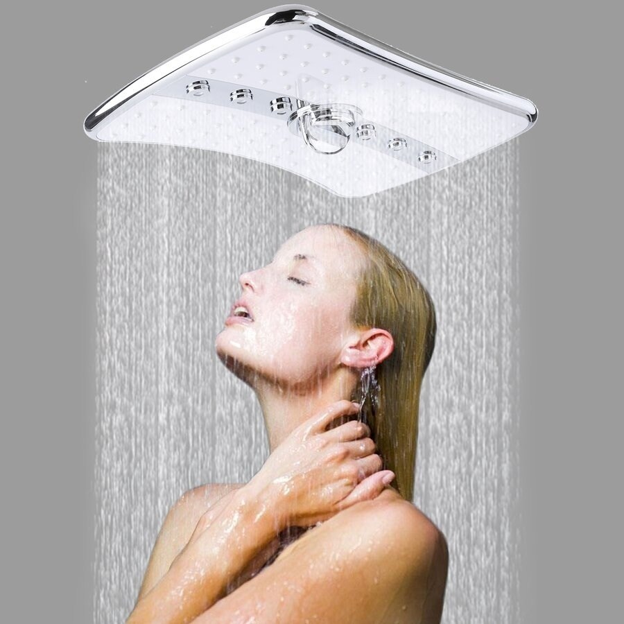 Oiled-Rubbed 4Setting Rainfall Waterfall Multi-Function Shower Head Wand Combo M 
