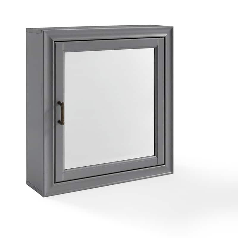 Tara Bath Mirror Cabinet In Vintage Grey