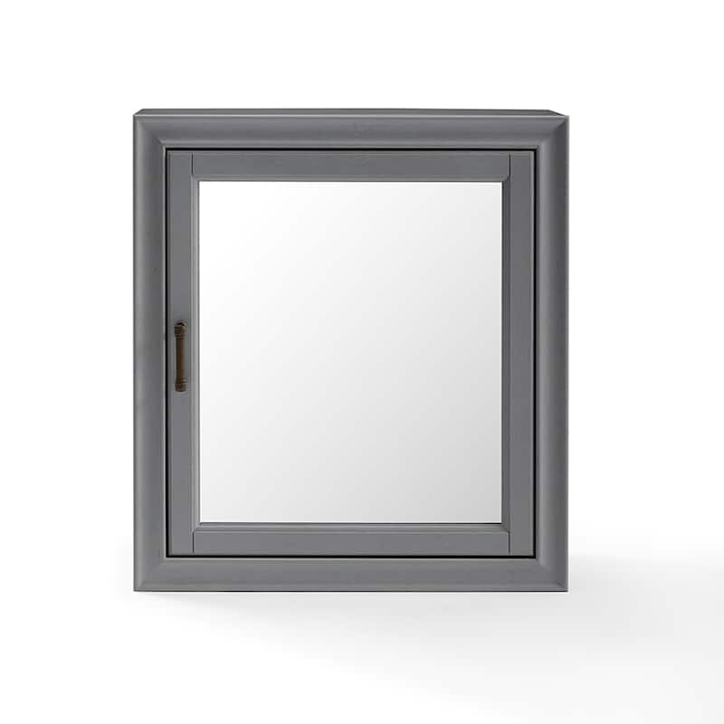 Tara Bath Mirror Cabinet In Vintage Grey