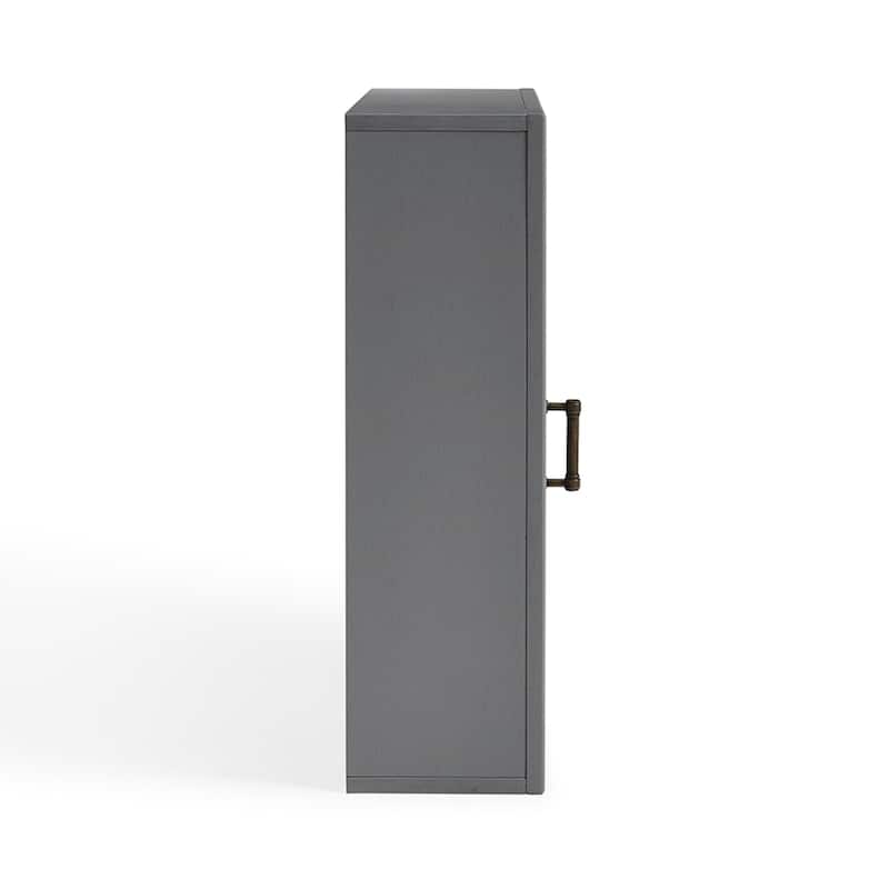 Tara Bath Mirror Cabinet In Vintage Grey