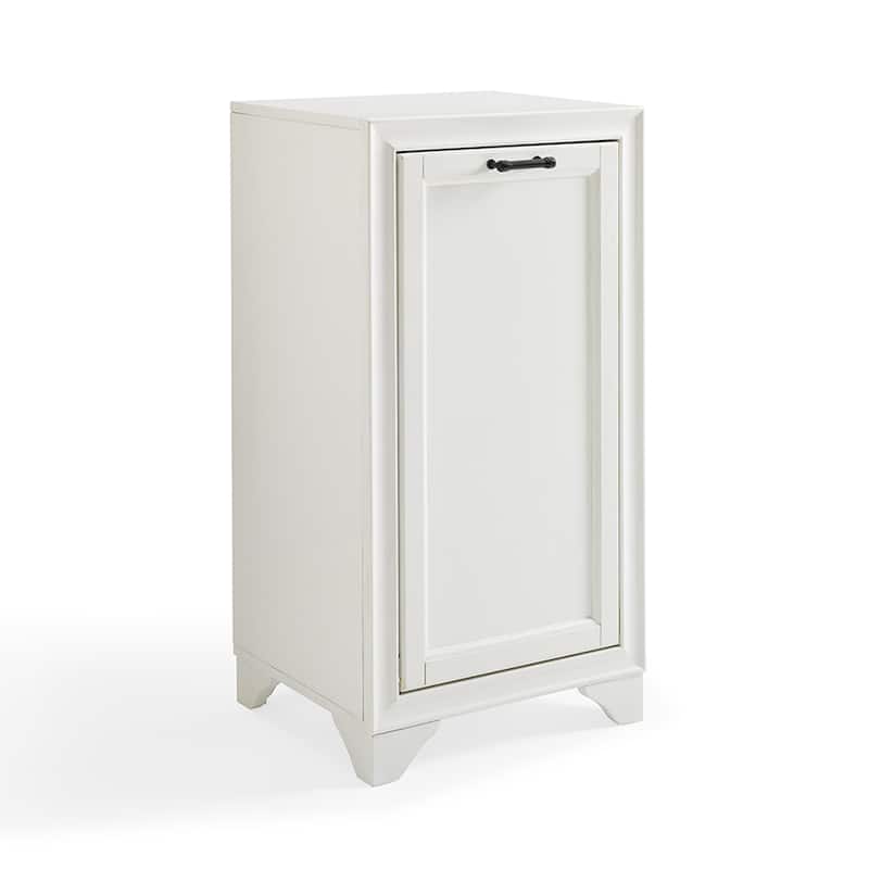 Crosley Tara Linen Hamper In Vintage White