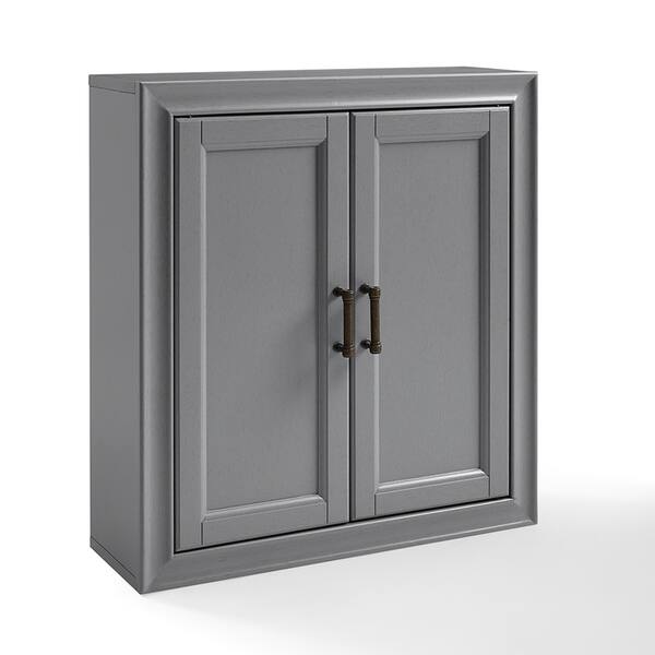 Shop Tara Wall Cabinet In Vintage Grey On Sale Free Shipping