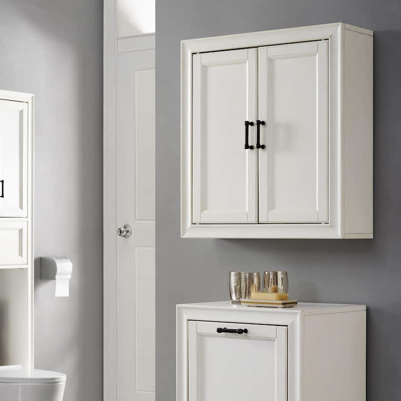 Crosley Tara Wall Cabinet In Vintage White
