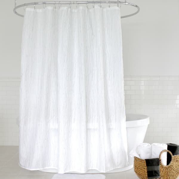 Shop Splash Home Alexa Polyester Fabric Shower Curtain 70 X 72