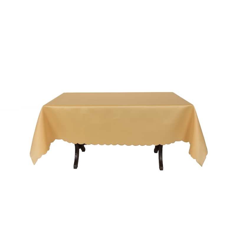Gamboge Solid 70 by 144-Inch Tablecloth