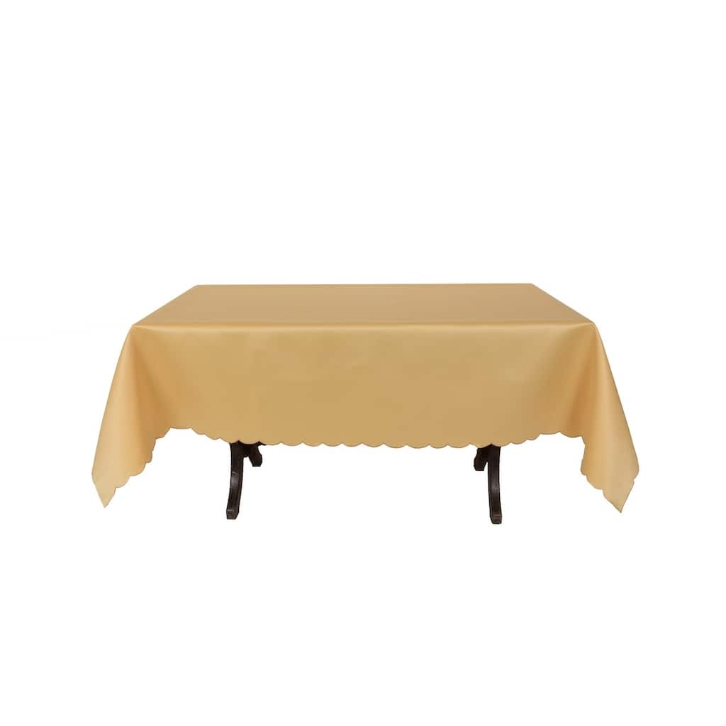Gamboge Solid 70 by 144-Inch Tablecloth