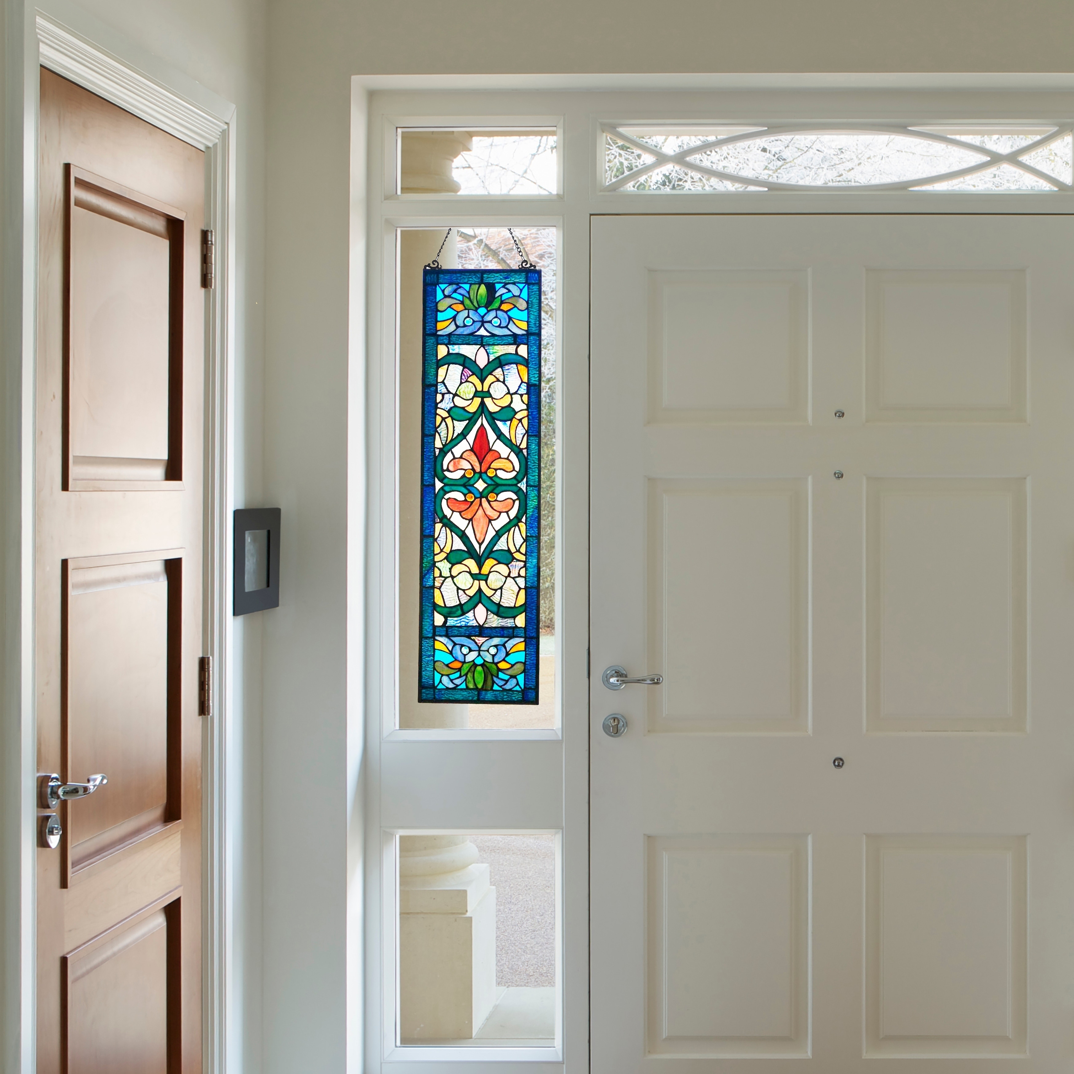stained glass door window panels