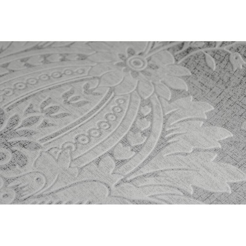 Damask Grey Wallpaper Bed Bath & Beyond 23040575