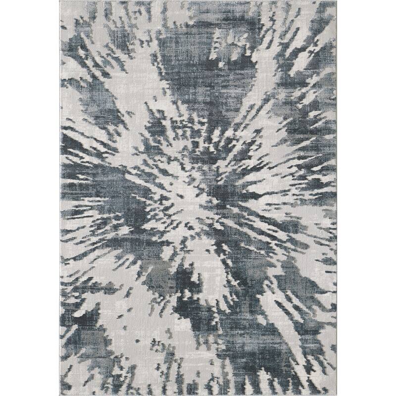 Modern Vista Grey Indoor Rectangle Rug