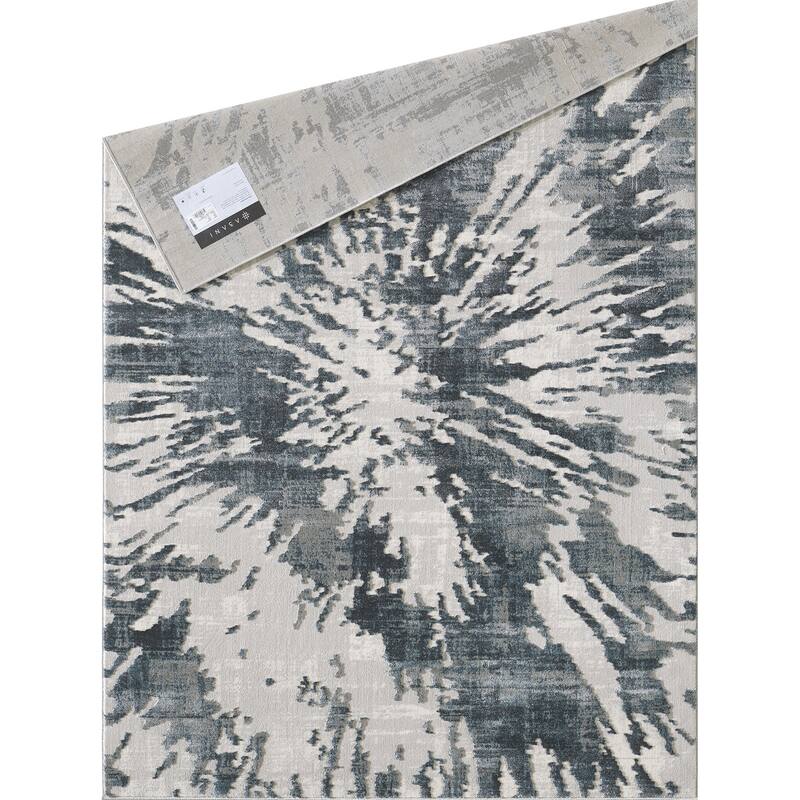 Modern Vista Grey Indoor Rectangle Rug