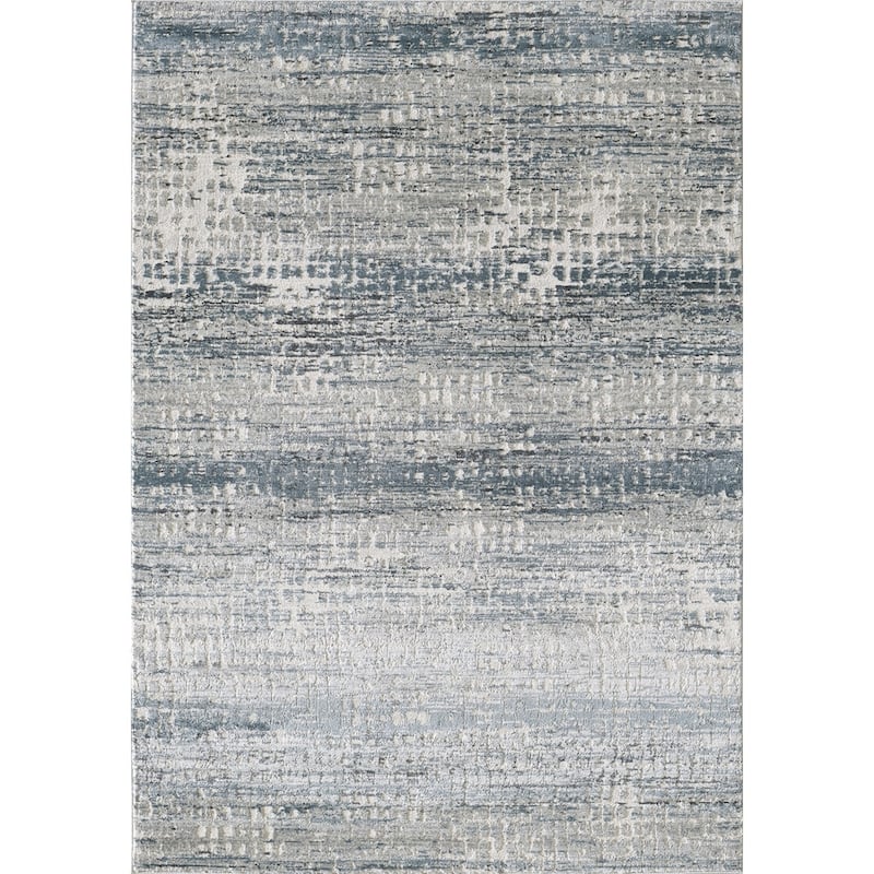 Modern Vista Grey Indoor Rectangle Rug