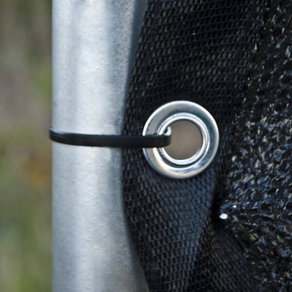 Custom Privacy Screen Fence Windscreen Tarp Cover 7 5oz Closed Mesh 95 Solid Black Lookout Mountain Tarp