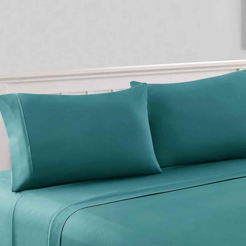 Modern Threads 1800 Series 100 GSM 4-Piece Solid Microfiber Bed Sheet Set