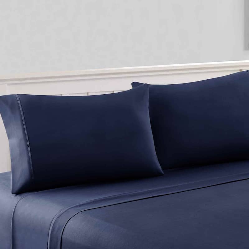 Modern Threads 1800 Series 100 GSM 4-Piece Solid Microfiber Bed Sheet Set