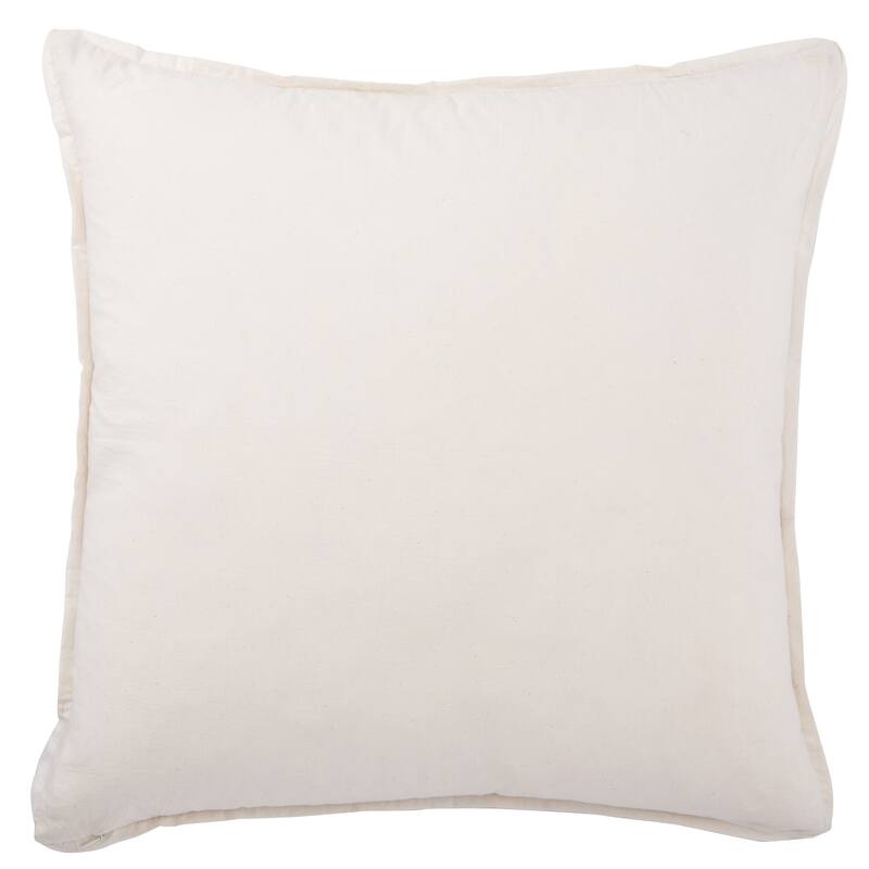 Route Handmade Stripe Blue/ White Poly Throw Pillow