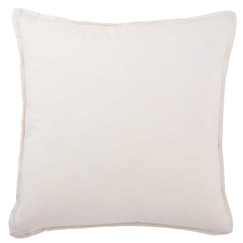 Route Handmade Stripe Blue/ White Down Throw Pillow