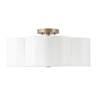 Quinn 4-light Brushed Gold Semi-Flush Mount - Brushed Gold