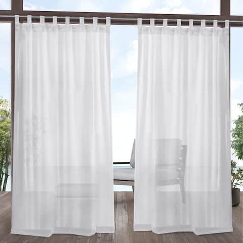 Outdoor Window Treatments Online At Our Best Ati Home Miami Outdoor Tab Top Window Curtain Panel Pair