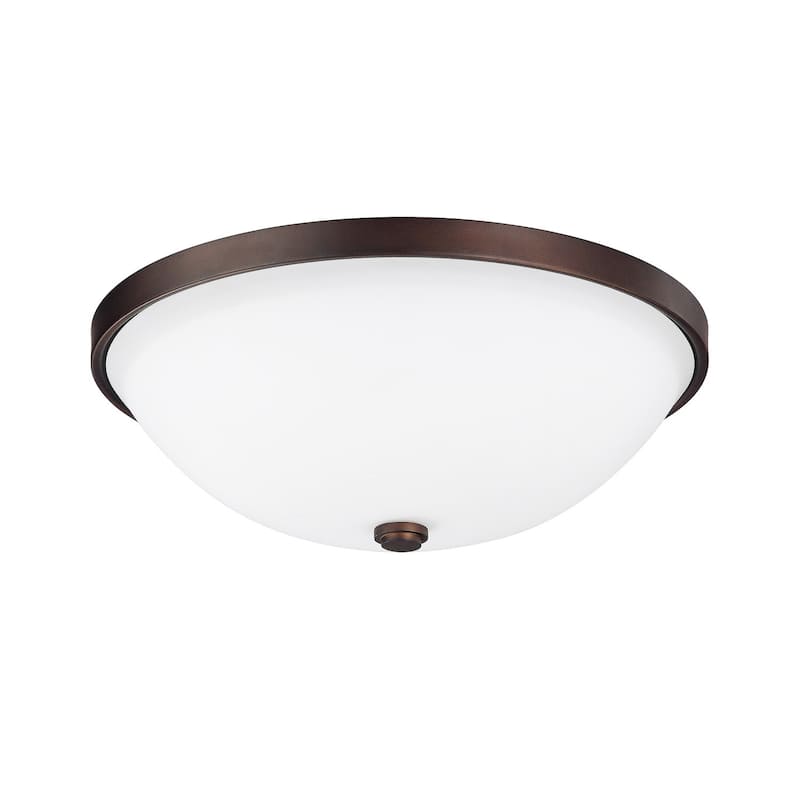 Transitional 2-light Burnished Bronze Flush Mount - Burnished Bronze - Burnished Bronze