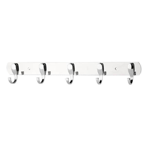 Hooks Coat Clothes Robe Holder Rack Hook Wall Hanger Stainless 3 to 8 Hooks Rail