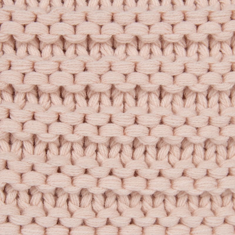 Kate and Laurel Tassey Large Knit Pillow Cover with Tassels